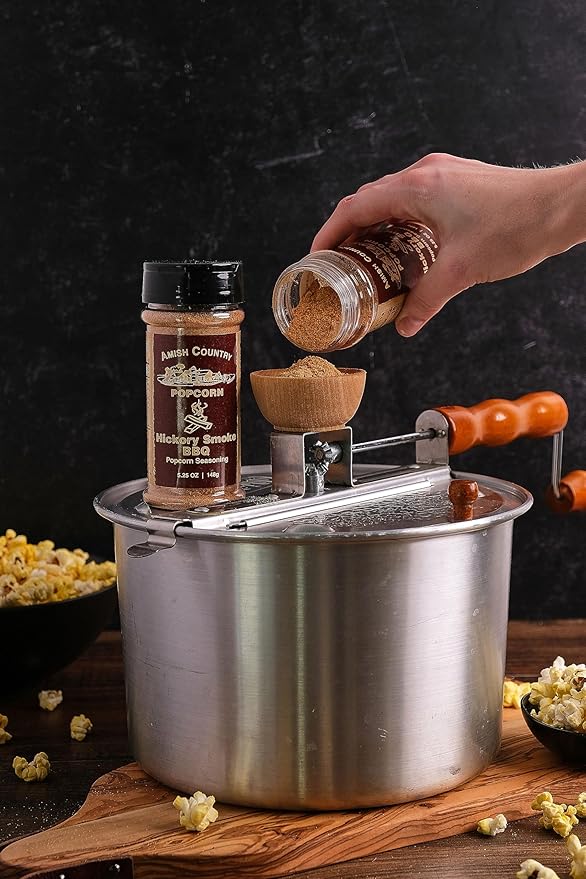 Amish Country Popcorn | Hickory Smoke Barbeque Seasoning - 5.25 oz | Old Fashioned, Non-GMO and Gluten Free