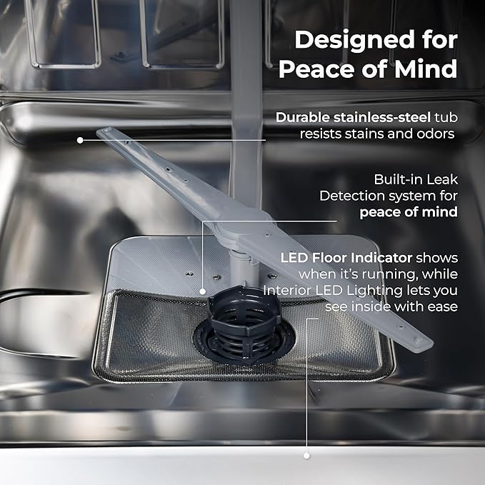 Kenmore Elite 24" Built-In Dishwasher - UltraWash Plus, TurboDry, QuietWash, SmartWash, TurboFlex Third Rack & Reach-Thru Handle - 15 Place Settings - 42 DBA - ENERGY STAR Certified - Stainless Steel