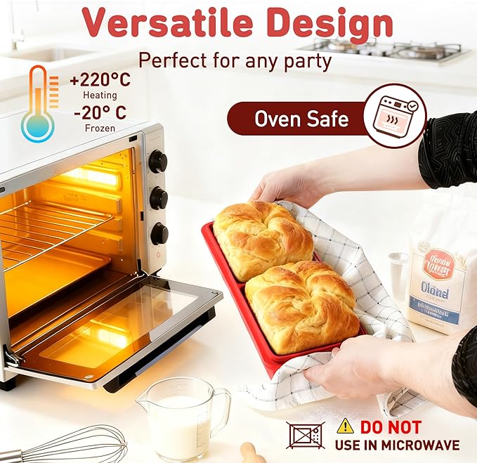 Silicone Freezer Tray with Lid Soup Freezer Container Molds with Steel Reinforced Rim Ice Cube Freezer Molds for Soup, Sauce, Leftovers, Homemade Meal Prep Containers Kitchen Accessories