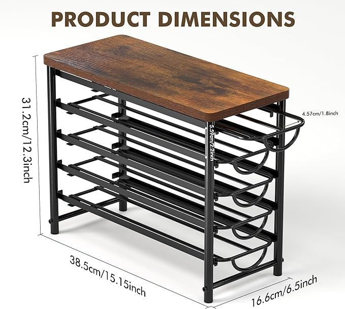 HFHOME Coffee Pod Holder with Wooden Top, Compatible with K-Cups, 5-Tier Coffee Capsule Storage Drawer, 70 Capacity Pods Organizer with 3 Mug Holders, for Home, Office, Kitchen Counter, Black