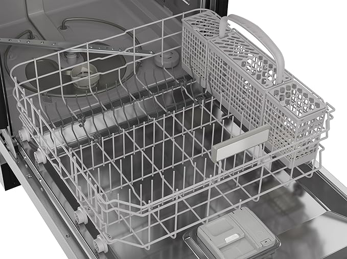 Sharp SDW6506JS 24-inch Stainless Steel Dishwasher, 49 dB, Third Rack, 12 Place Settings, Front Touch Controls