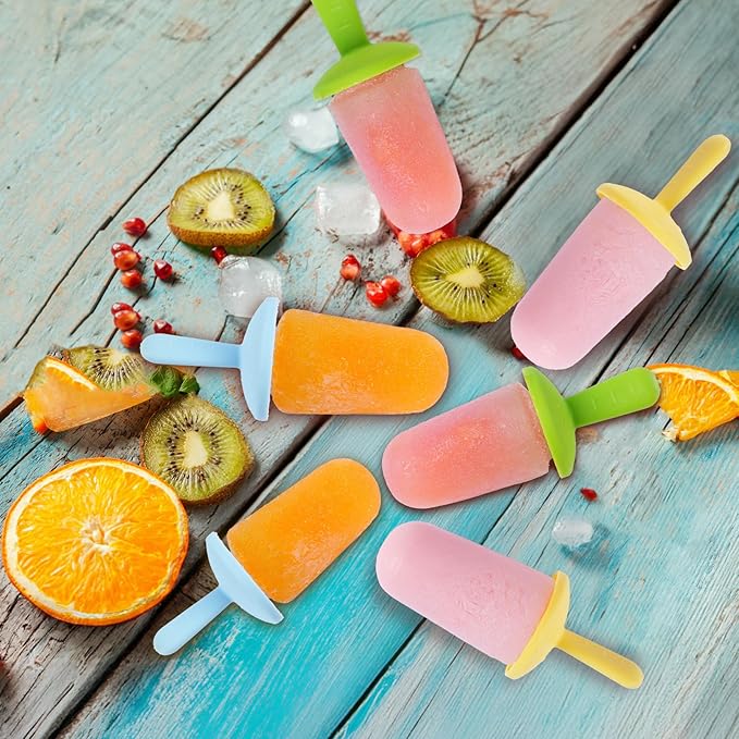 Miaowoof 10-Cav & 8-Cav Silicone Popsicle Mold for Kids, Non-BPA Premium Silicone Popsicles Molds Set