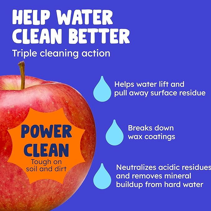 Originally Yellow USA Made Fruit And Vegetable Wash | Food-Grade Fruit and Veggie Wash With No Aftertaste | Powerful Cleaning & Safe Ingredients | Plant-Derived Produce Cleaner & fruit washer | 2 lb