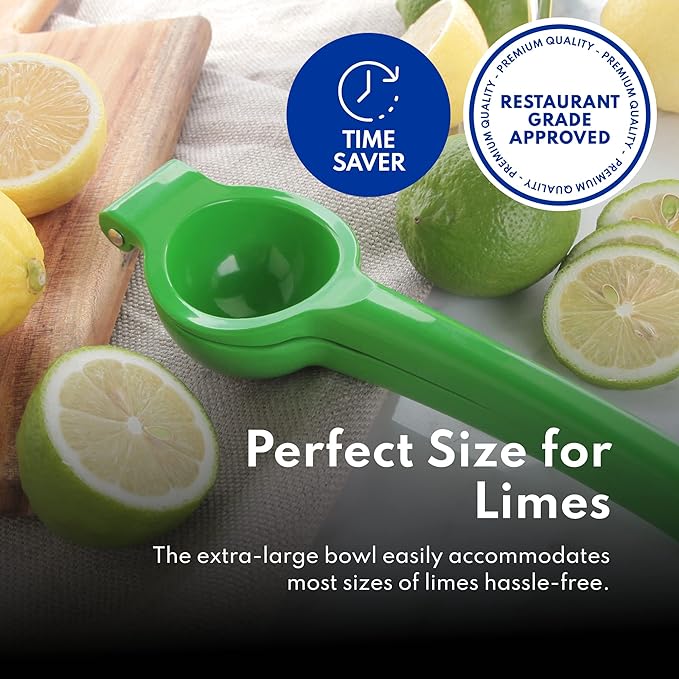 New Star Foodservice 42849 Enameled Aluminum Lime Squeezer, Green