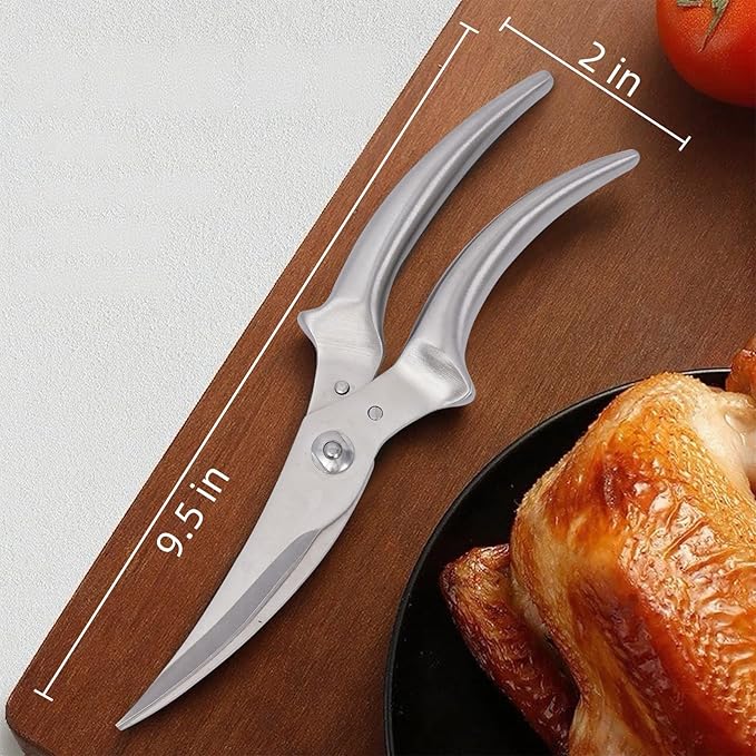 KEKEGO Heavy Duty Kitchen Scissors, Multifunctional Kitchen Shears for Food, Poultry, Meat & Herbs, Dishwasher Safe Cooking Scissors for Home & Professional Use