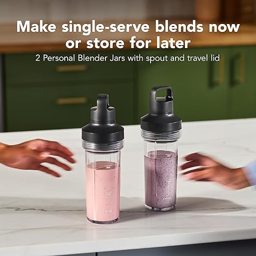 KitchenAid Pure Power Blender with 2 Personal Blending Jars, 1700 Watt Peak Power*, KSB2078, Empire Red