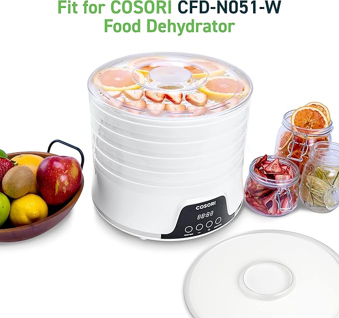 COSORI Food Dehydrator Pioneer Style CFD-N051-W & Food Dehydrator Machine Fruit Roll Sheets CFD-FR051-WUS