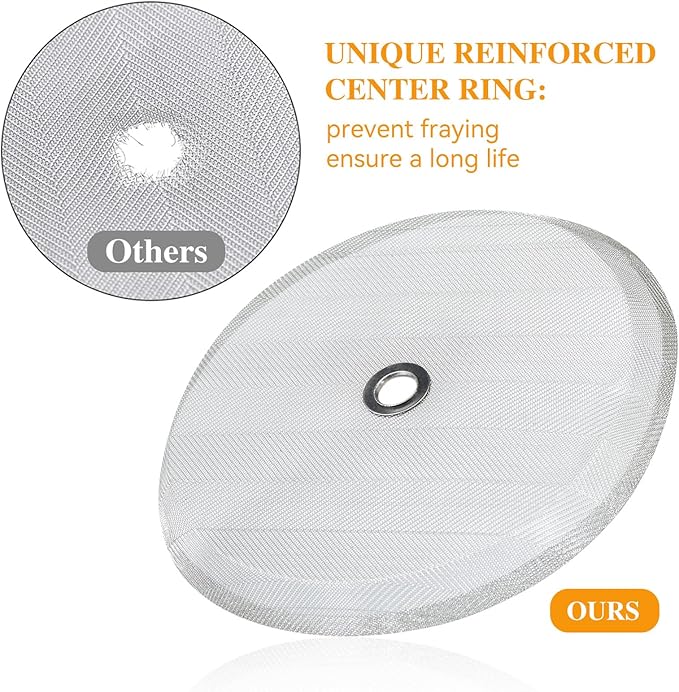 8 Pieces French Press Replacement Parts Stainless Steel Set, 6 Pieces 4in Universal French Press Screen, Containing Spiral Disk and Cross Disk for 34oz/3.75 Inch Wide French Press Coffee Press