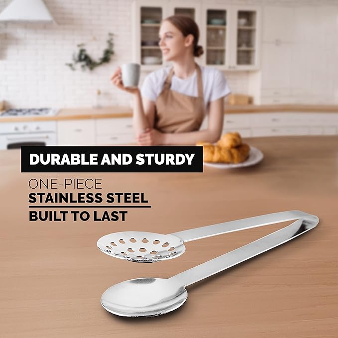 Orblue Stainless Steel Tea-long-handled-strainers 1-Pack