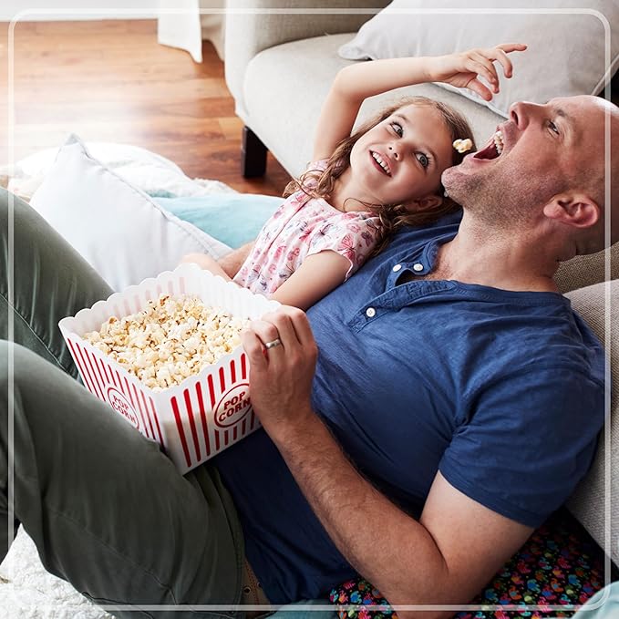 Nostalgia Air Popper Popcorn Maker – 16 Cups Oil-Free Pop Corn – Includes 4-oz Measuring Cup – Perfect for Family Movie Nights – Red