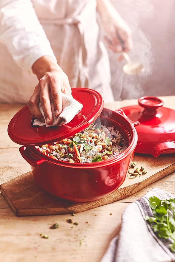 Emile Henry 2.5 qt Rice Pot | Charcoal