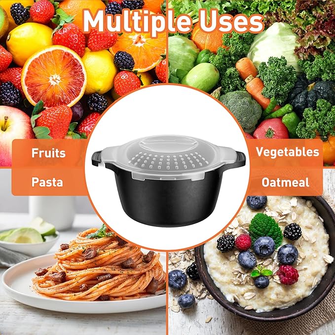Microwave Cookware Steamer, 1 Quart Microwave Steamer for Vegetables, Microwave Cooker with Vent Lid- BPA Free, Freezer Safe
