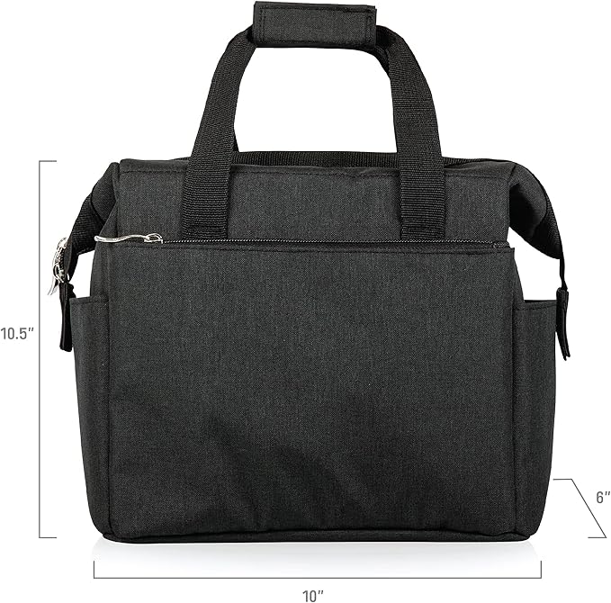 PICNIC TIME Friends On The Go Lunch Bag, Soft Cooler Lunch Box, Insulated Lunch Bag, (Warner Bro Friends - Black)