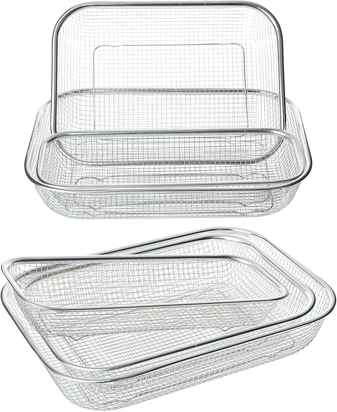 Utensil Drying Rack, 3 Pack Stainless Steel Utensils Holder Dishwasher Silverware Basket, Compact Dish Drainer for Kitchen Countertop, Chopsticks Spoons, Forks, Knifes Organizer