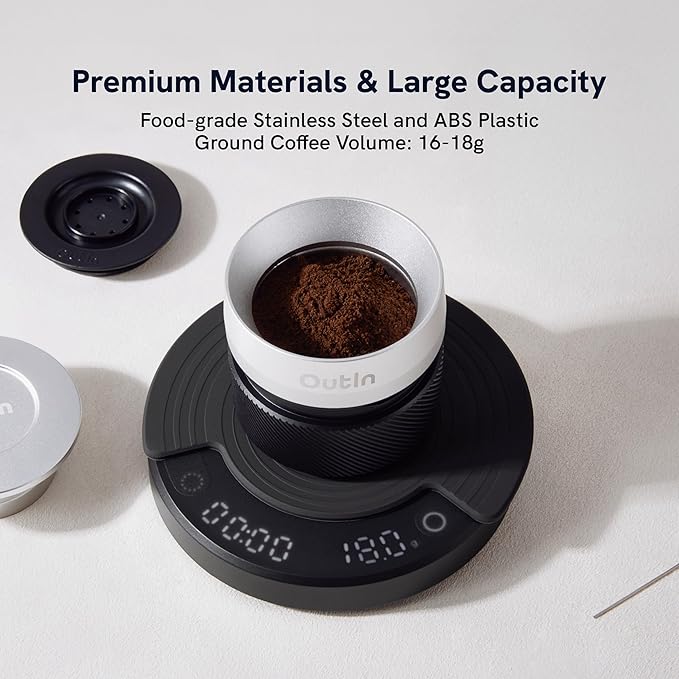 OutIn Nano Espresso Accessories Kit, Basket Plus, double shot
