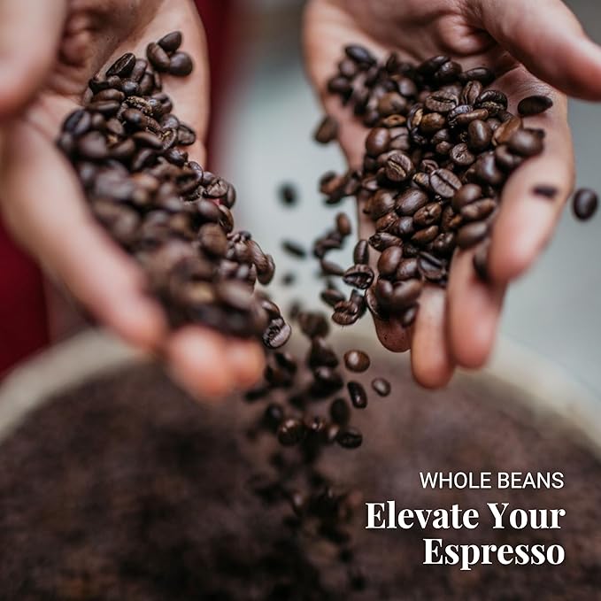 Caffe Vergnano Whole Bean Coffee Gran Aroma 1.1 lb Bag - Medium Roast Espresso Beans Whole, Italian Coffee Beans, Cocoa Spice Dried Fruit Notes - For Moka Pot, French Press, Coffee Maker