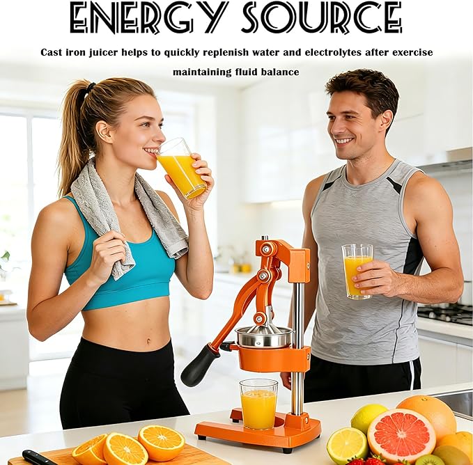 Cast Iron Juicer (Orange)