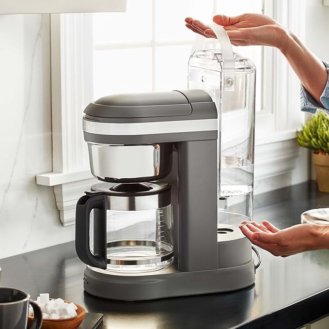 KitchenAid 12 Cup Drip Coffee Maker with Spiral Showerhead and Programmable Warming Plate - KCM1209