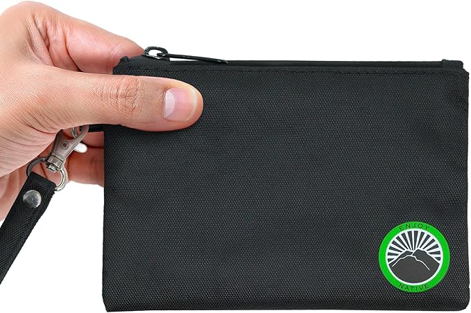 Small Smell Proof Bag 6" x 4", Smell Proof Container, Dog Tested Odor resistant Bag, Best Zipper Odor sealing Pouch Herbs and coffee, Money Organizer & Travel Medicine Bag, Scent resistent Containers