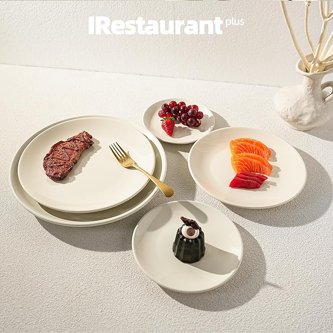 Stoneware Coupe Commercial Grade Dinnerware, Ivory, Plate 11.25", Case of 12