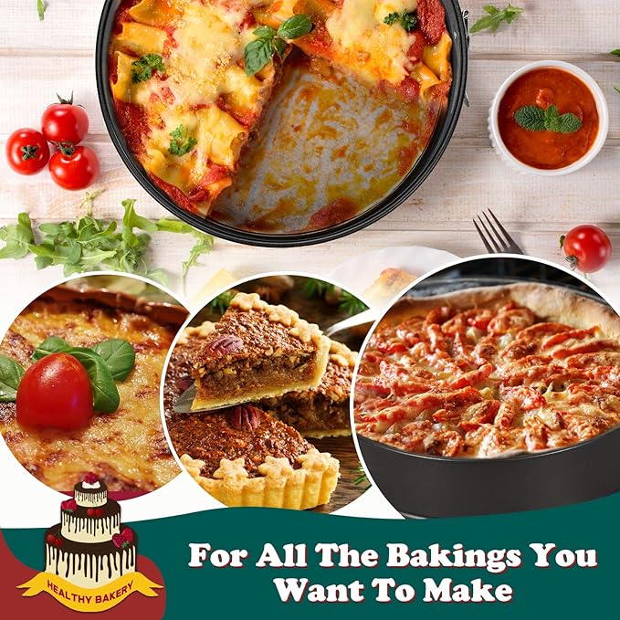 HIWARE 6 Inch Non-stick Springform Pan with Removable Bottom - Leakproof Cheesecake Pan, Compatible with 3 Qt Instant Pot
