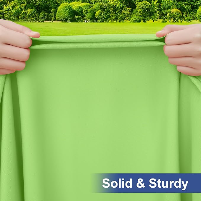 homing Rectangle Table Cloth Cover, Waterproof Polyester Elastic Fitted Tablecloth, Fits for 4 Foot Folding Tables, Washable Table Protector for Picnic, Camping, Outdoor (Lime Green, 24" x 48")