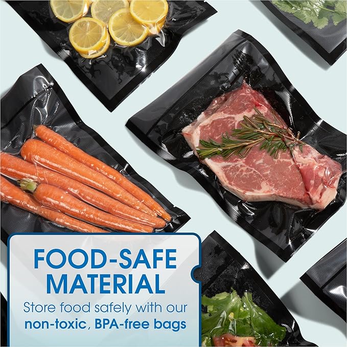 Spartan Industrial 6" X 10" Vacuum Sealer Bags - 100 Count BPA-Free Food Storage Bags for Marinating, Freezing, Sous Vide Cooking