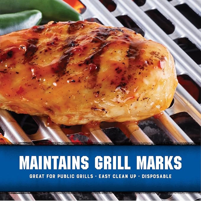 Kingsford® Heavy Duty Aluminum Grilling Foil Liners, 4ct | 14.75” x 9” Foil Grill Liners for Grilling, Cooking, and Steaming Extra Tough Grilling Accessories (Pack of 2)