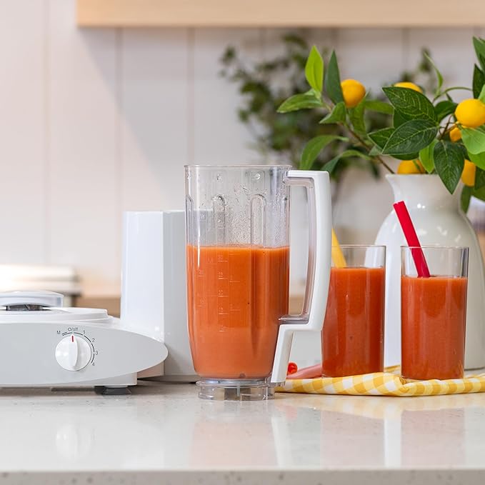 Bosch Blender Bundle - White Universal Plus Mixer, Dough Hook Extender, and Blender