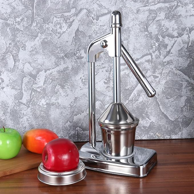 TIDTALEO Stainless Steel Manual Lever Press Juicer Effortless Citrus Extraction for Oranges Lemons and Grapefruits Easy to Clean No Electricity Required for Home Use