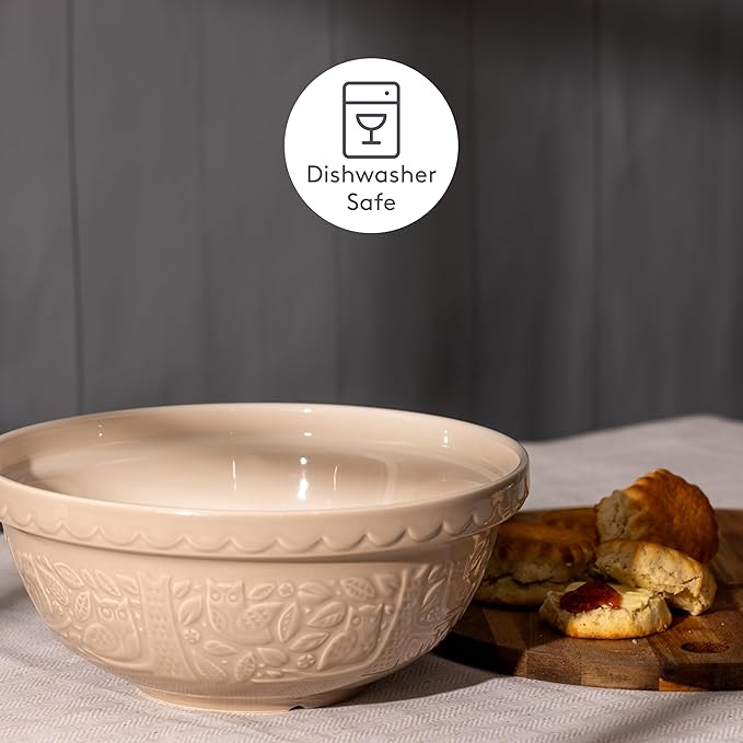 Mason Cash | S18 Owl Embossed Mixing Bowl - 2.85 Quart