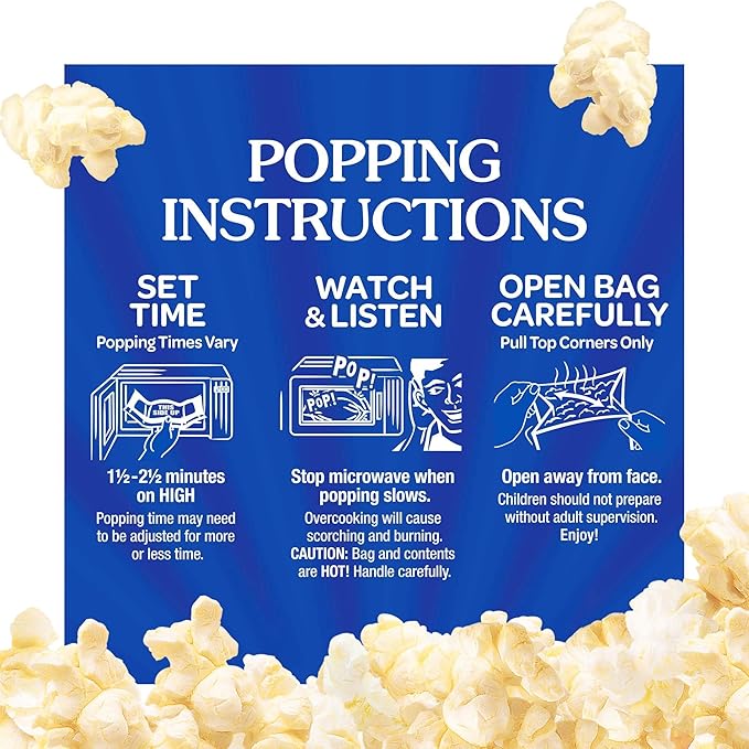 Act II Light Butter Microwave Popcorn, 2.75 oz., 6-Count Bags (Pack of 6)