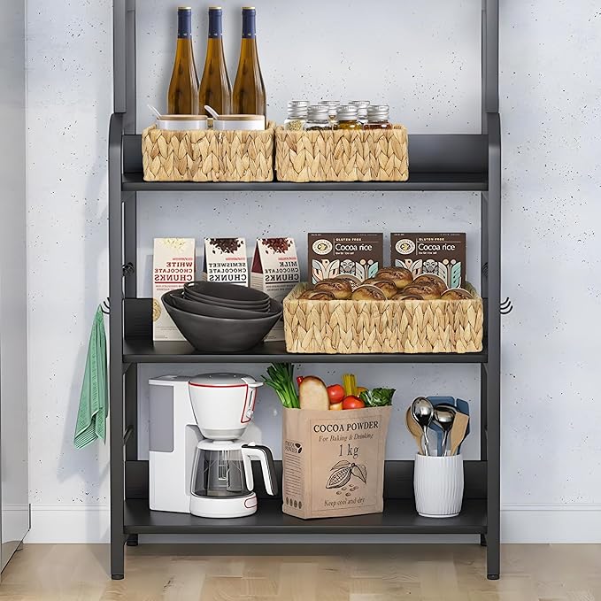 Water Hyacinth Storage Basket Wicker Baskets for Organizing Bathroom Storage Baskets for Decor bathroom towel storage Tray Bread Basket for Kitchen -Natural