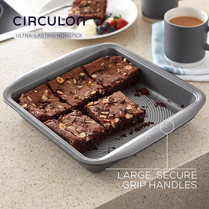 Circulon Momentum Carbon Steel Non-Stick Bakeware Set of 3-Grey