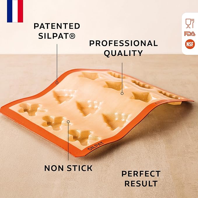 Silpat The Original Holiday Treats Baking molds, 11 5/8" x 15 3/4"
