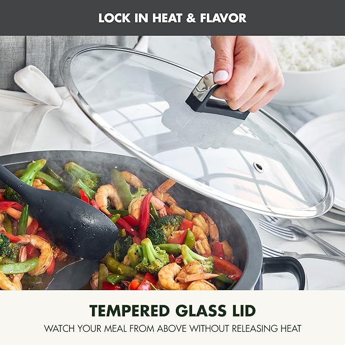 GreenPan Elite 5.5QT Electric Oval Skillet, PFAS-Free Ceramic Nonstick, 1800 Watt, Dishwasher Safe Lid & Removable Crock, Adjustable Temp Control, Multi-Cooker, Sear, Sauté, Rice, Stir-Fry, Black
