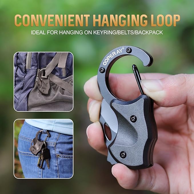 Stocking Stuffers for Men Christmas, Small Pocket Knife for Men Him Dad, Christmas Birthday Gifts, Box Cutter, EDC Gadget Keychain, Every Day Carry Folding Knife, Camping Fishing Hiking Multitool Gift