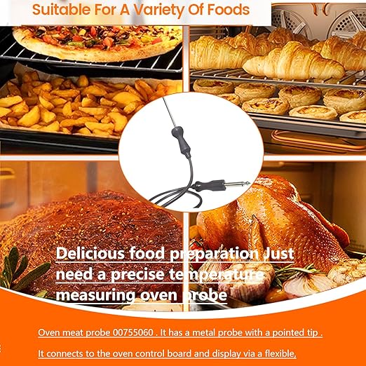 for Wolf Oven Meat Probe 00492332 Compatible Models 00755060 492332 AP3775647 AP3194240