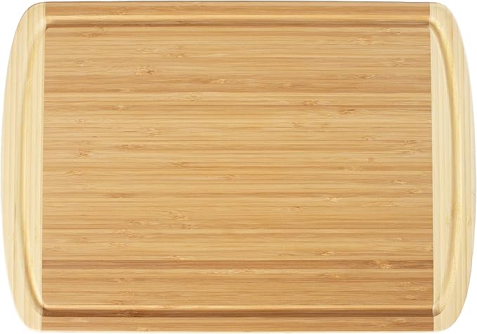 Totally Bamboo Reversible Baker's Board and Carving Butcher Block with Juice Grooves