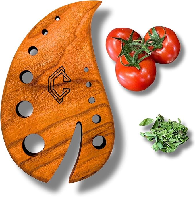 Herb Stripper, Cherry Hardwood Leaf Remover Tool, Kentucky Handcrafted for Cooking, Kale, Rosemary, Thyme, Gardening