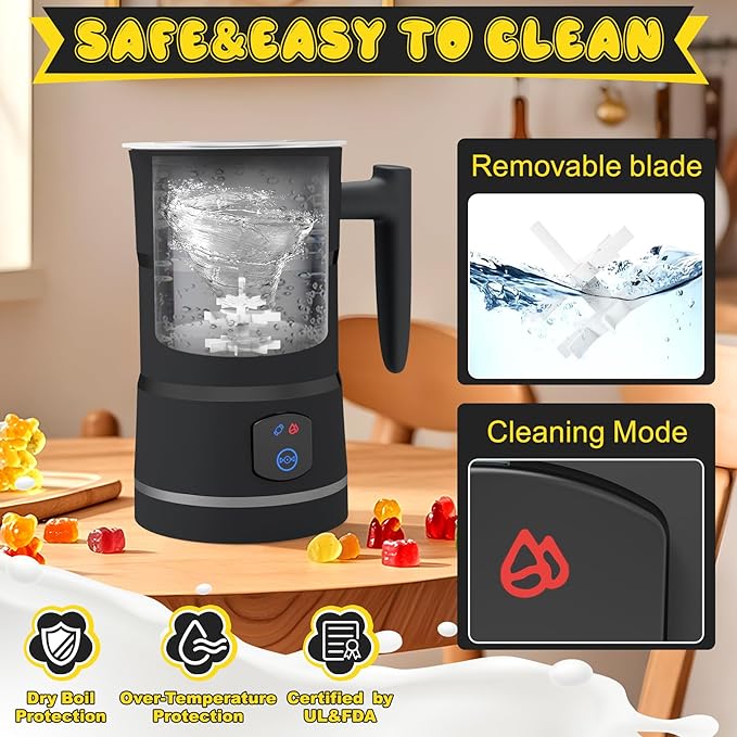Gummy Maker Machine, Oil Infused Gummy Candy Maker, DIY Edible Gummy, Jelly & Pudding, Gummy Making Kit, Include Bear Mold, Fruit Mold, Worm Mold & Mixing Stick 5-Years Free Replacement (Black)