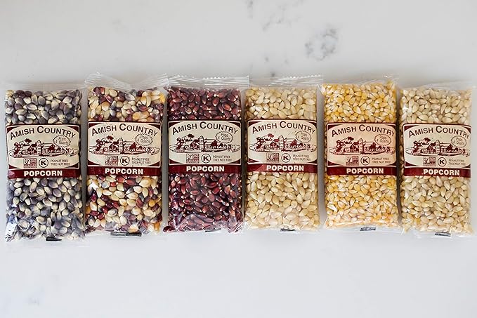 Amish Country Popcorn | 30-4 oz Bags | Popcorn Kernel Variety Set | Old Fashioned, Non-GMO and Gluten Free