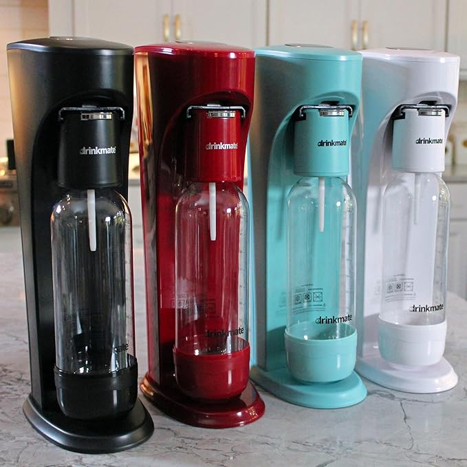 Drinkmate Carbonated Beverage Maker with 3 oz Test Cylinder (White)