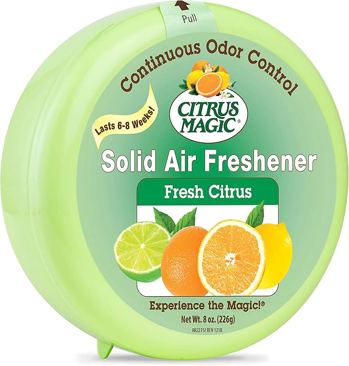 Citrus Magic Odor Absorbing Solid Air Freshener, Fresh Citrus, 8-Ounce, Pack of 1
