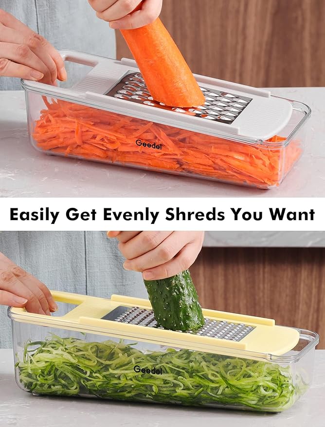 Cheese Grater and Mandoline Slicer Bundle