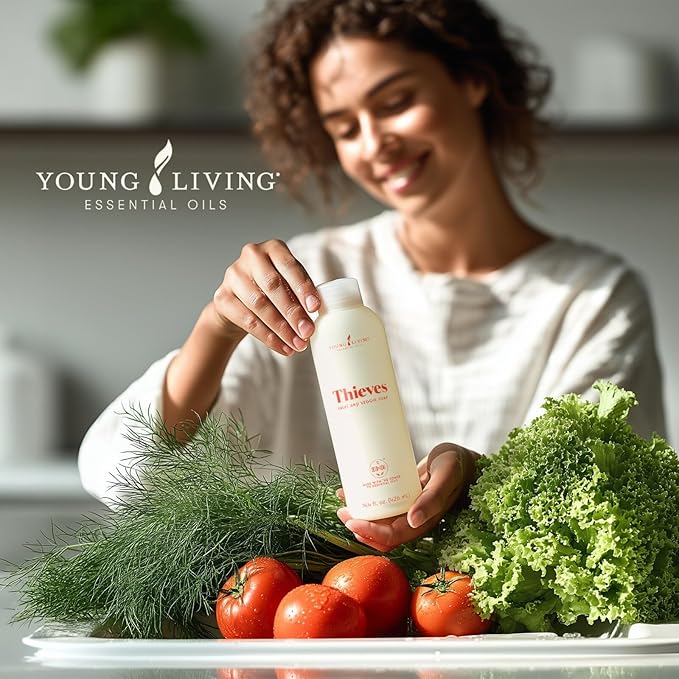 Young Living Thieves Fruit & Veggie Soak, 14.4 fl oz | Natural Home Care Cleanser | Gently Cleansing | Plant-Based | Infused with Water, Decyl Glucoside, Citric Acid, & Sodium Citrate