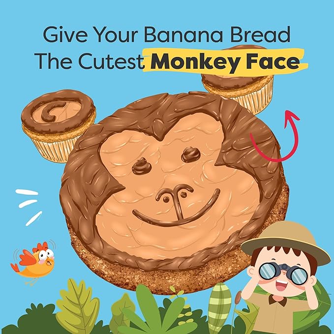 Baketivity Rainbow Bagel & Monkey Banana Bread Baking Kit Bundle – DIY Kids Cooking Set with Pre-Measured Kosher Ingredients, Illustrated Recipes, Video Guides & STEM Activities – Ages 6-12+