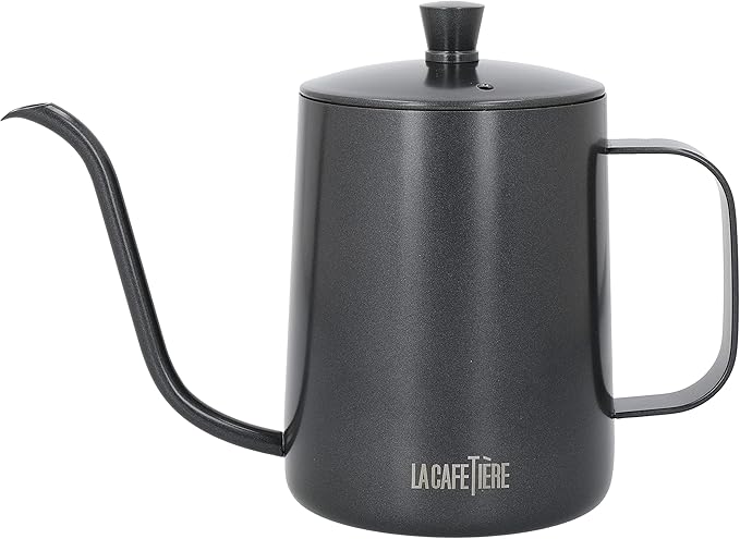 La Cafetière Gooseneck Coffee Pour Over Pot, 600 ml, Gift Boxed,Black