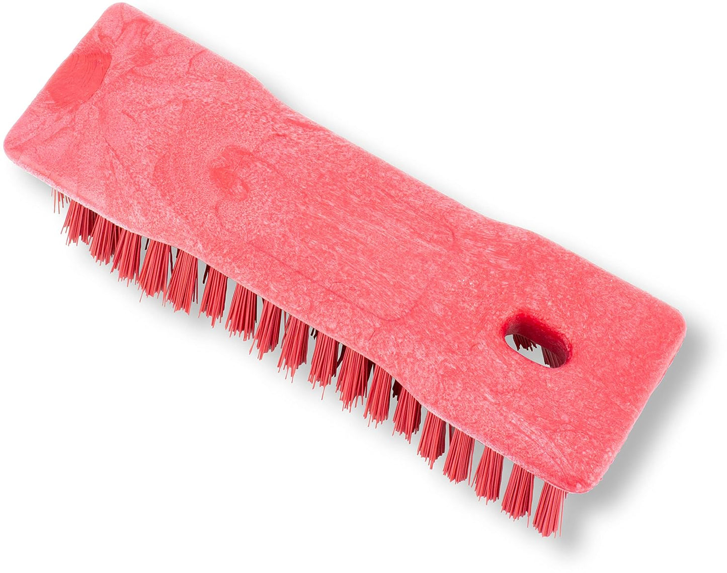 SPARTA Comfort Grip Scrub Brush Hand Brush for Bathroom, Kitchens, Countertop, Plastic, 8 Inches, Red