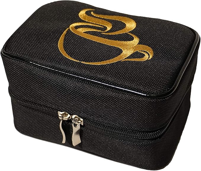 Travel Tea Chest Organizer w/Spice Jar - Great for Home, Office, and Travel!